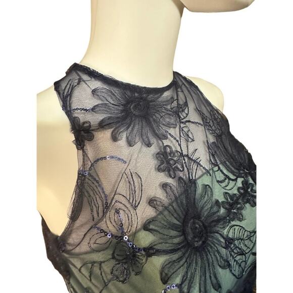 NWOT JS Collections CARTER HALTER COLUMN GOWN SZ 2 - Picture 7 of 8